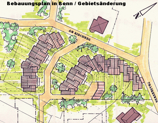 Bebauungsplan in Bonn / Gebietsnderung